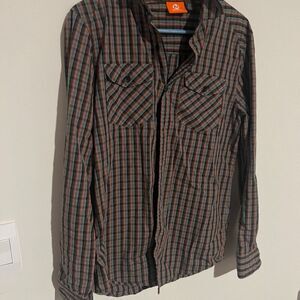 Merrell small‎ plaid button down